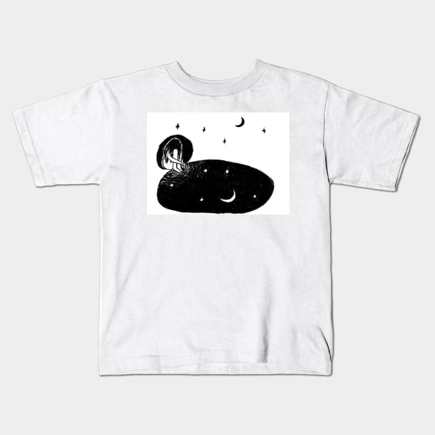 under the stars Kids T-Shirt by ZLstore